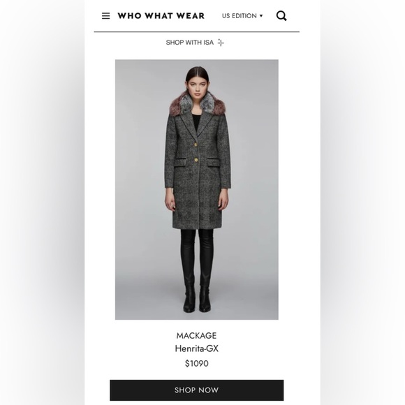 Mackage Henrita GX Wool Down Lined Jacket - Picture 10 of 16